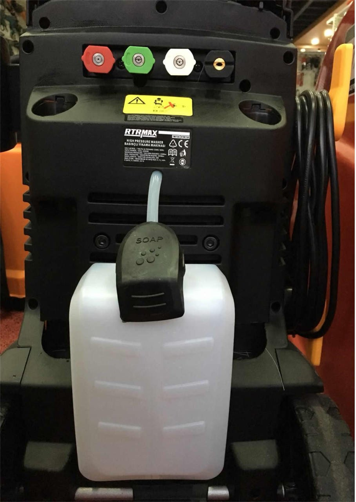 Rtrmax Rtm716 Yüksek Basınçlı Yıkama Makinası 225 Bar - 3200 Watt - Görsel 3